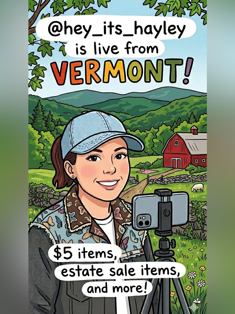 @hey_its_hayley FROM VERMONT! Final clear out show before we return to Texas❤️